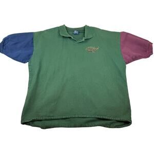 Vintage Alaskan Brewing Co Polo Shirt Colorblock Sleeves